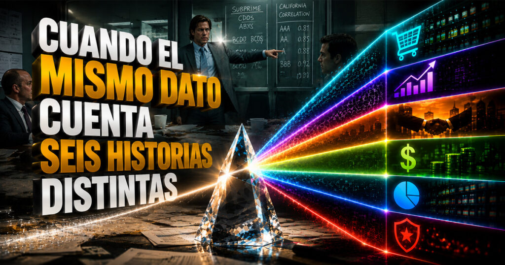 Cuando el mismo dato cuenta seis historias distintas